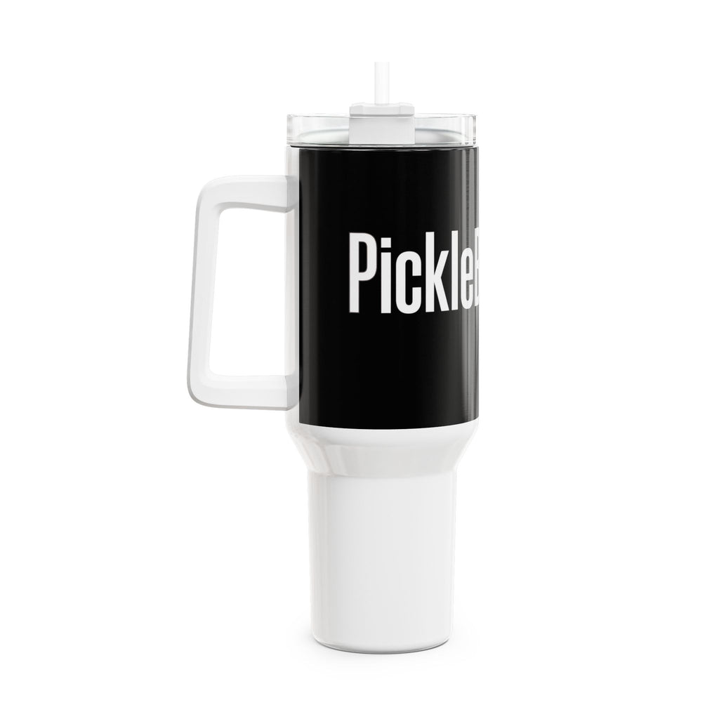 PickleBoomers™ 40oz Travel Tumbler (Black/White)