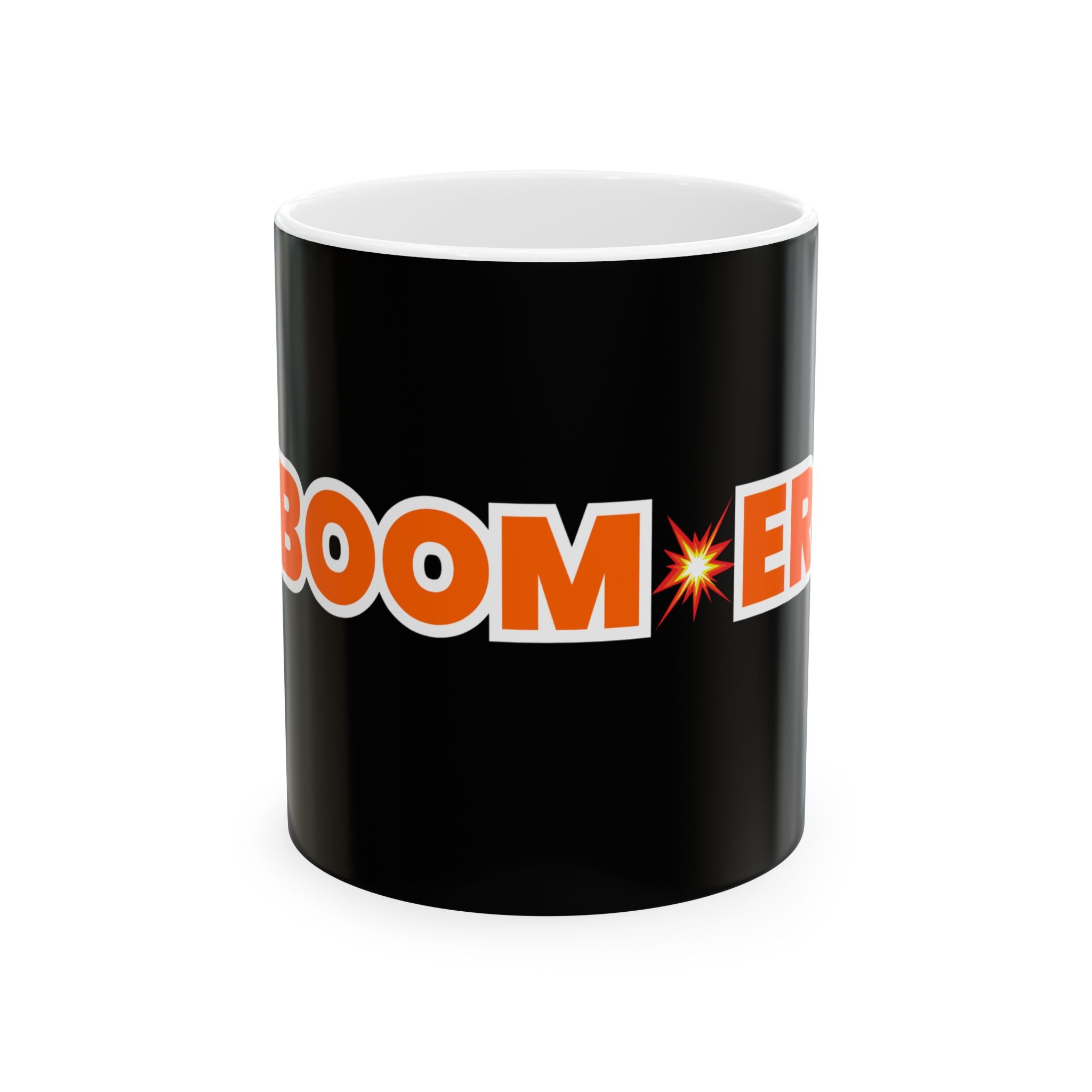 BOOM💥ER Coffee Mug w/White Inside — (11oz & 15oz)