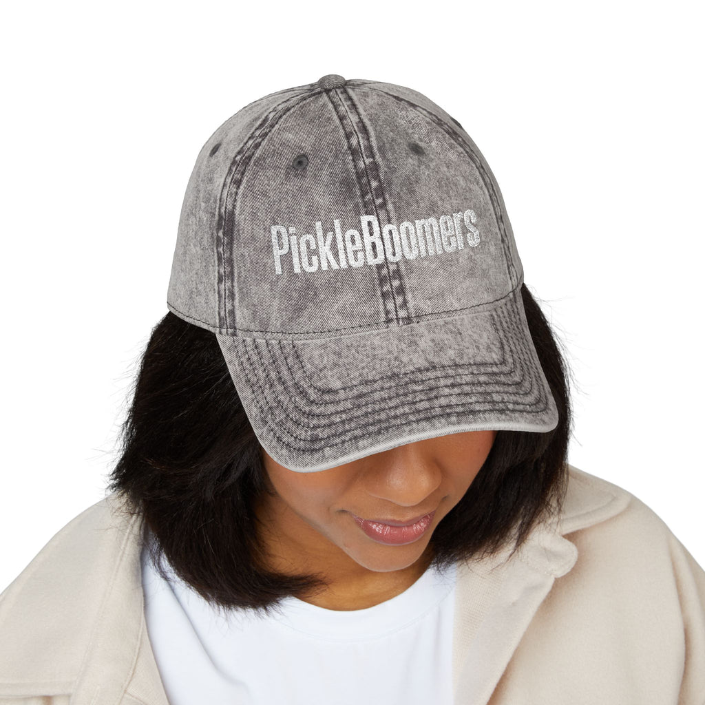 PICKLEBOOMERS™ - Embroidered Logo Cap