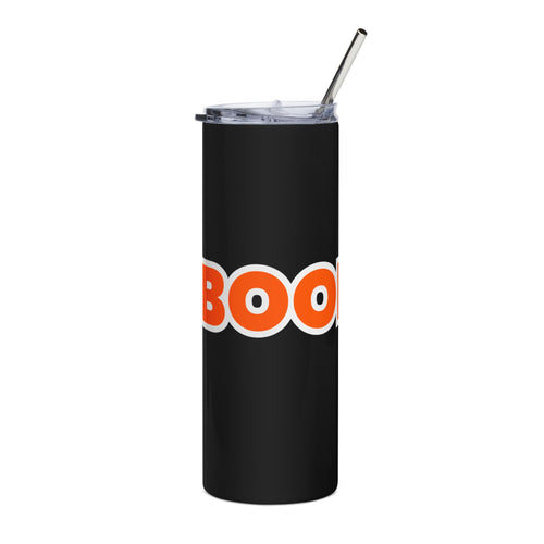 "BOOM💥ER" 20oz Stainless Tumbler — Bold Orange Graphic